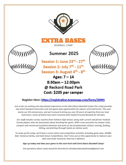 Extra Bases Baseball Camp 2025